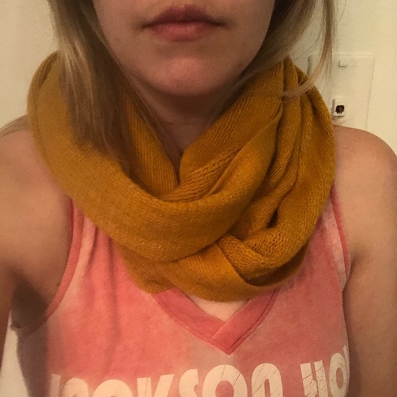 Accessories - Mustard Yellow infinity scarf: DELETING FRIDAY